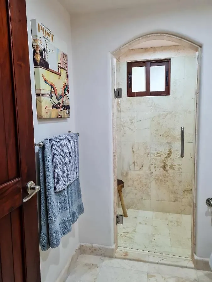 Stylish Oceanfront Condo With Pool Mahahual Apartmán