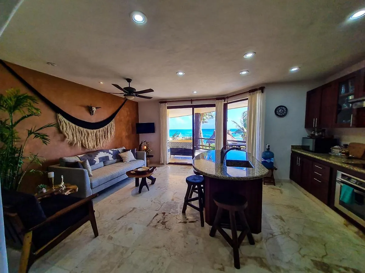 Stylish Oceanfront Condo With Pool Mahahual 0*,  Mexico
